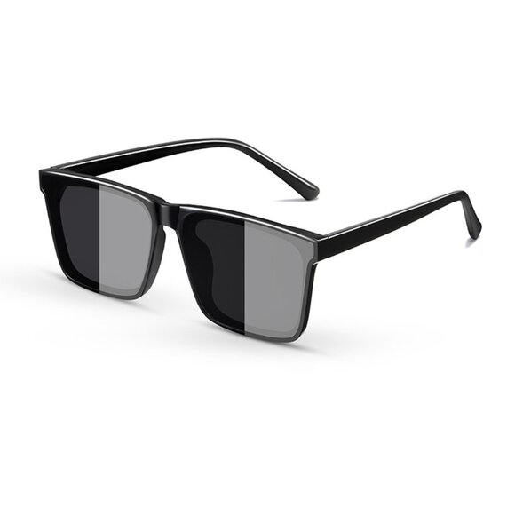 Men's Classic Black Square Frame Sunglasses
